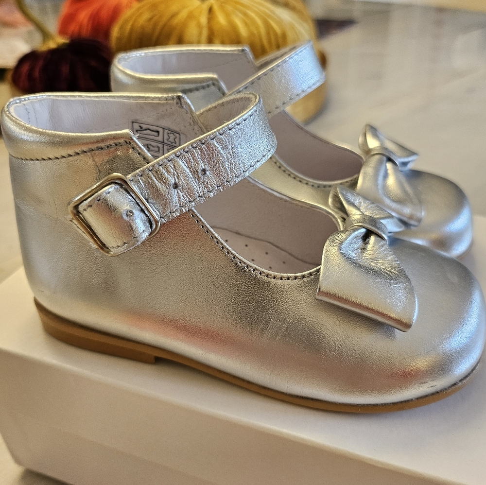 Leather maryjane childrensalon silver